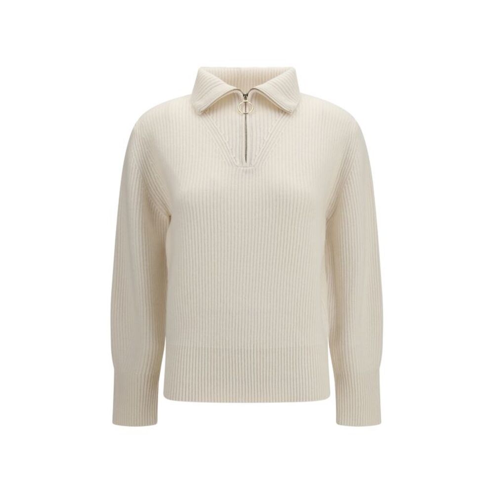 Forte_Forte Women Wool And Cashmere Half Zip Sweater